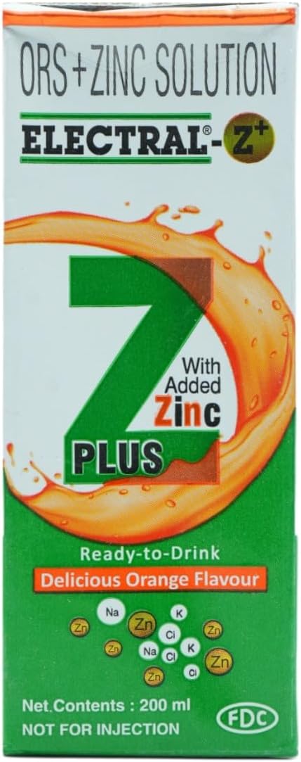 Electral-Z Plus Orange Flavour Drink 200 ml