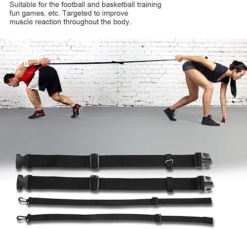 Miniatura 2 de Dilwe Bandas de velocidad, cinturón de entrenamiento de nailon, cinturones de evasión con bolsa de transporte para ejercicio, entrenamiento de