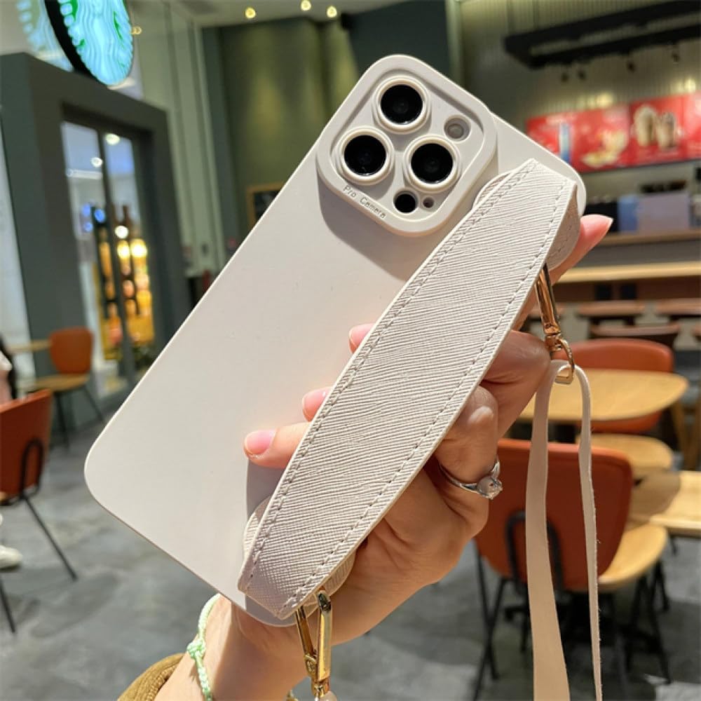 Dragonne noire luxueuse avec étui souple blanc pour iPhone 14 Plus chic - 7