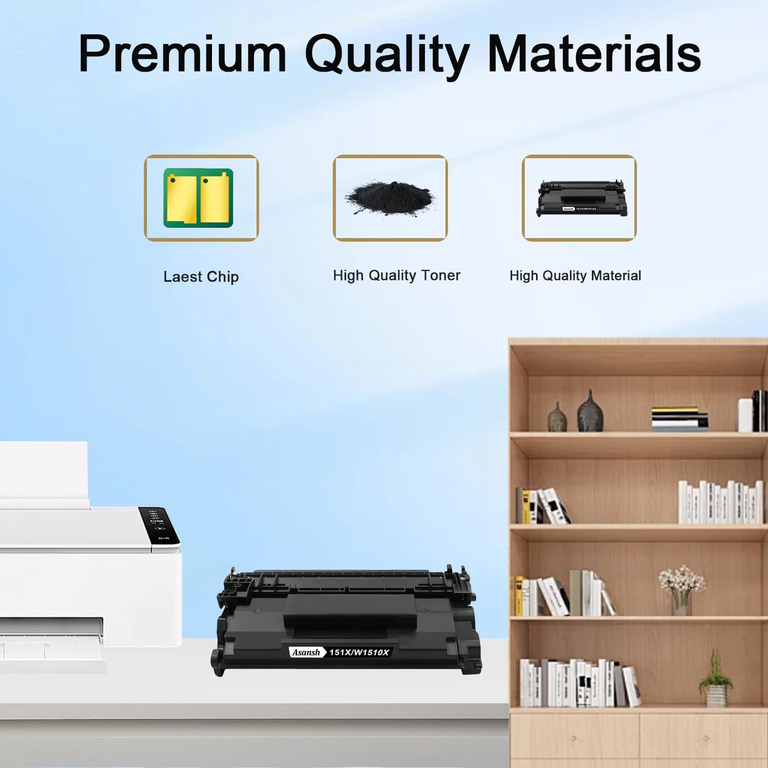 151X W1510X Toner Cartridge Replacement for Pro 4003d 4003w 4003dn 4003dw MFP 4103dw 4103fdn 4103fdw Printer, 1 Pack