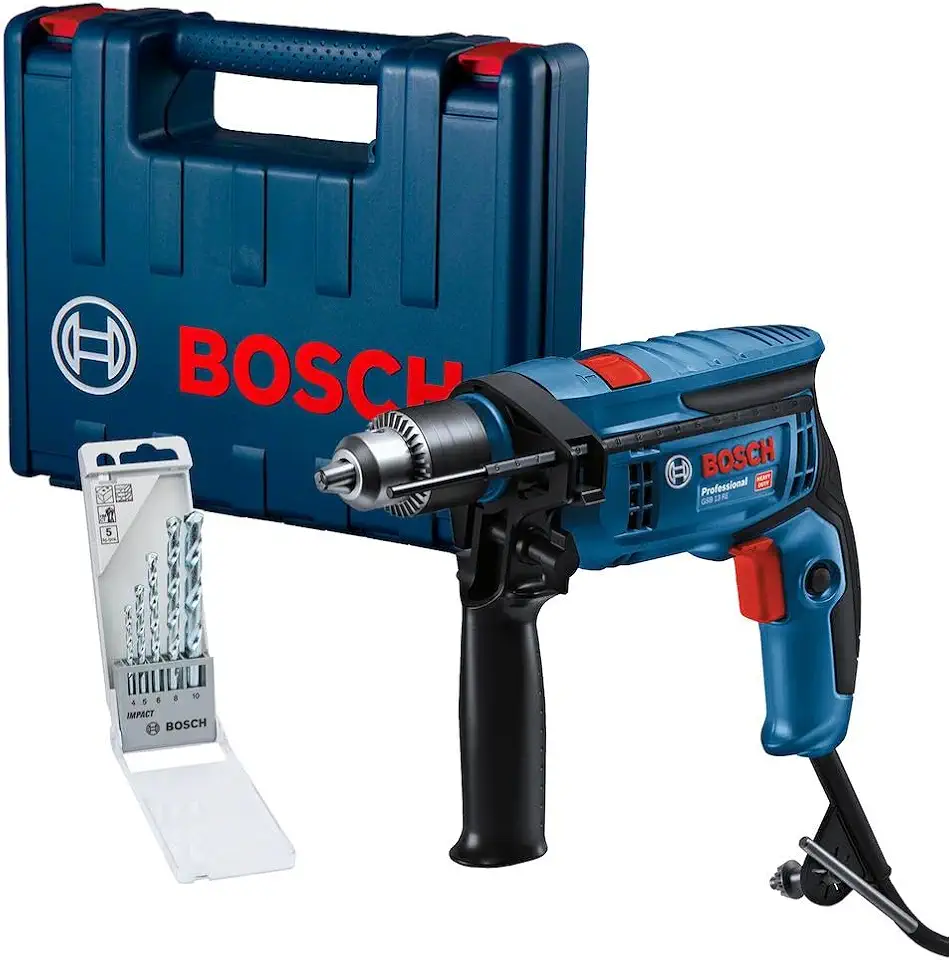Bosch Furadeira Imp Gsb 13re 750w 220v Maleta 5 Brocas