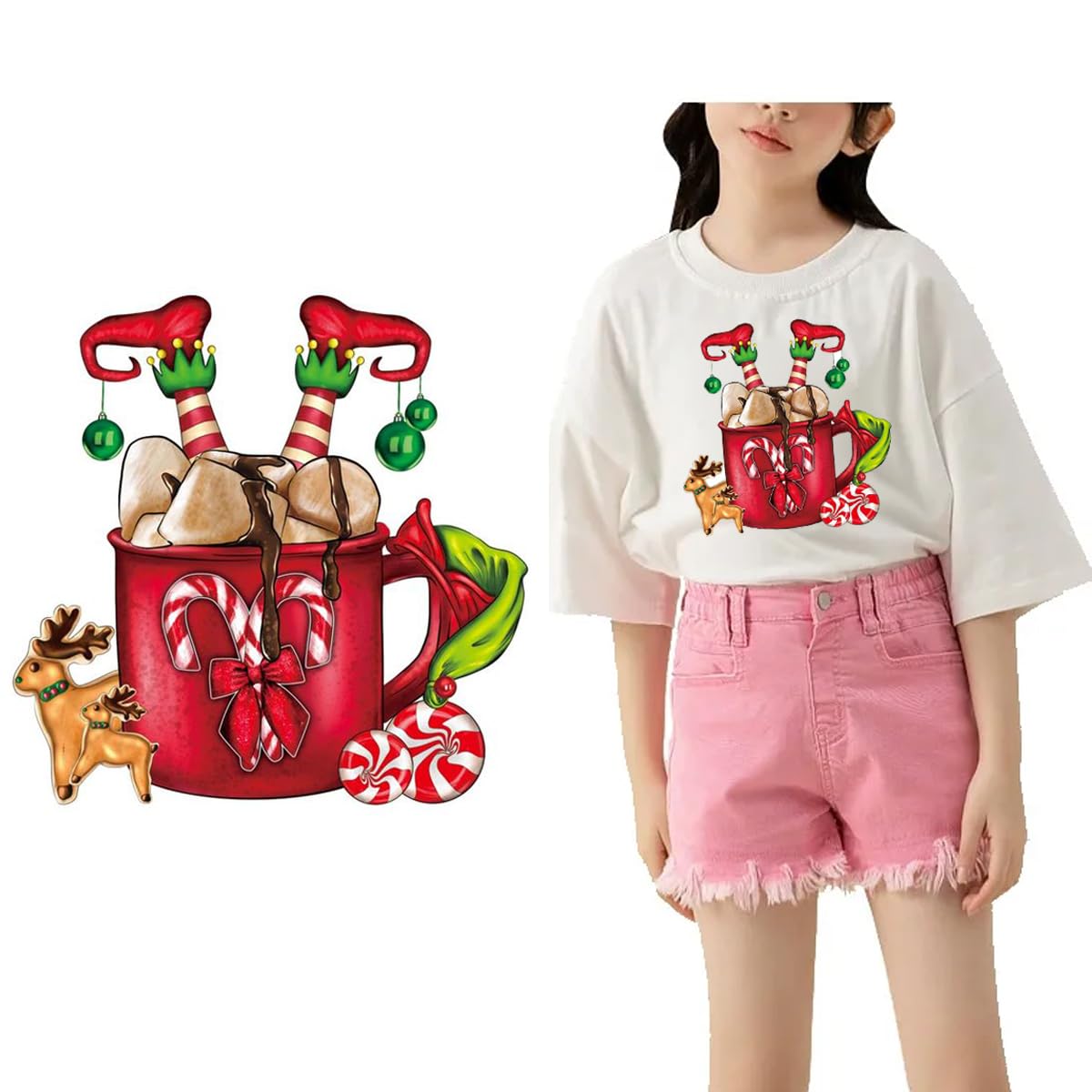 4 Thermocollants Gnomes De Noël - Stickers à Transfert Thermique Pour Personnaliser Vêtements Et Accessoires - 6