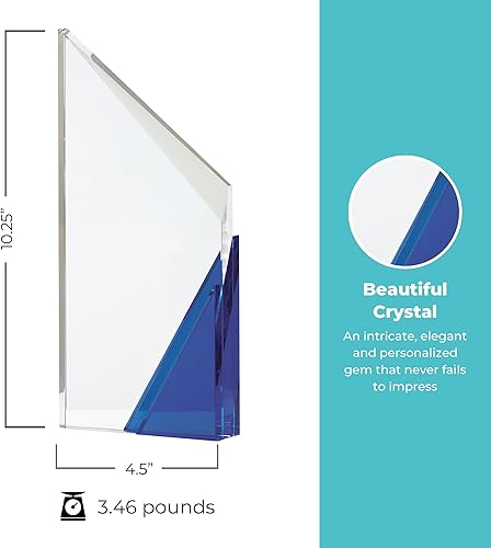 Miniatura 9 de Baudville Trofeo grabado personalizado - Cristal de zafiro - Colección