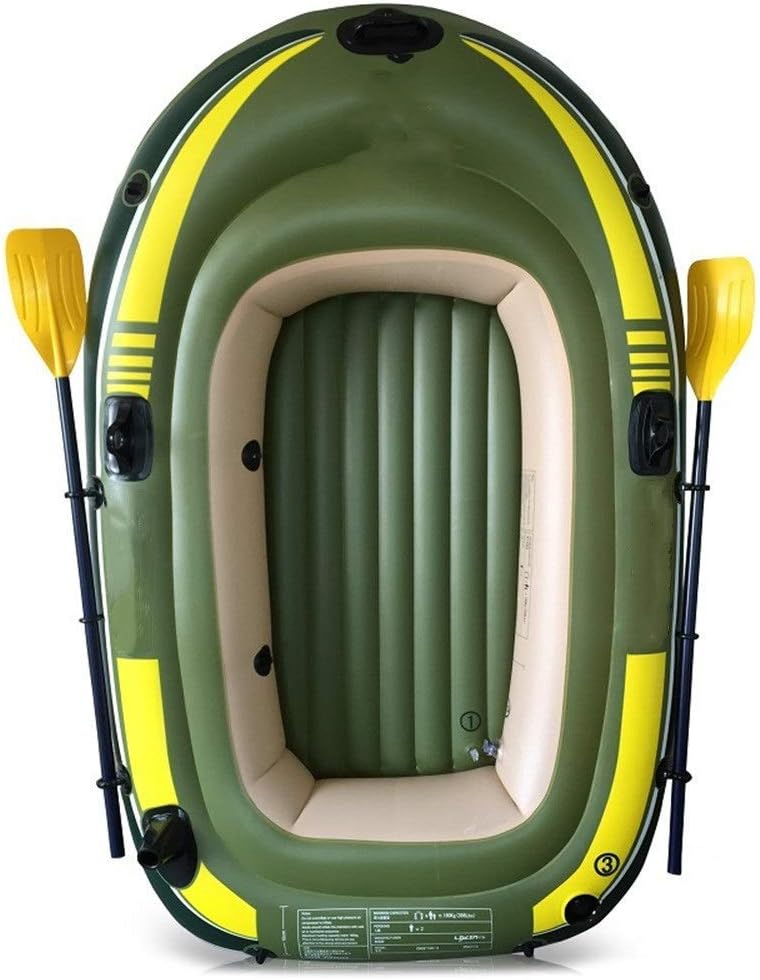 Bote Inflable Kayak de Pesca para 3 Personas con Remo y Bomba