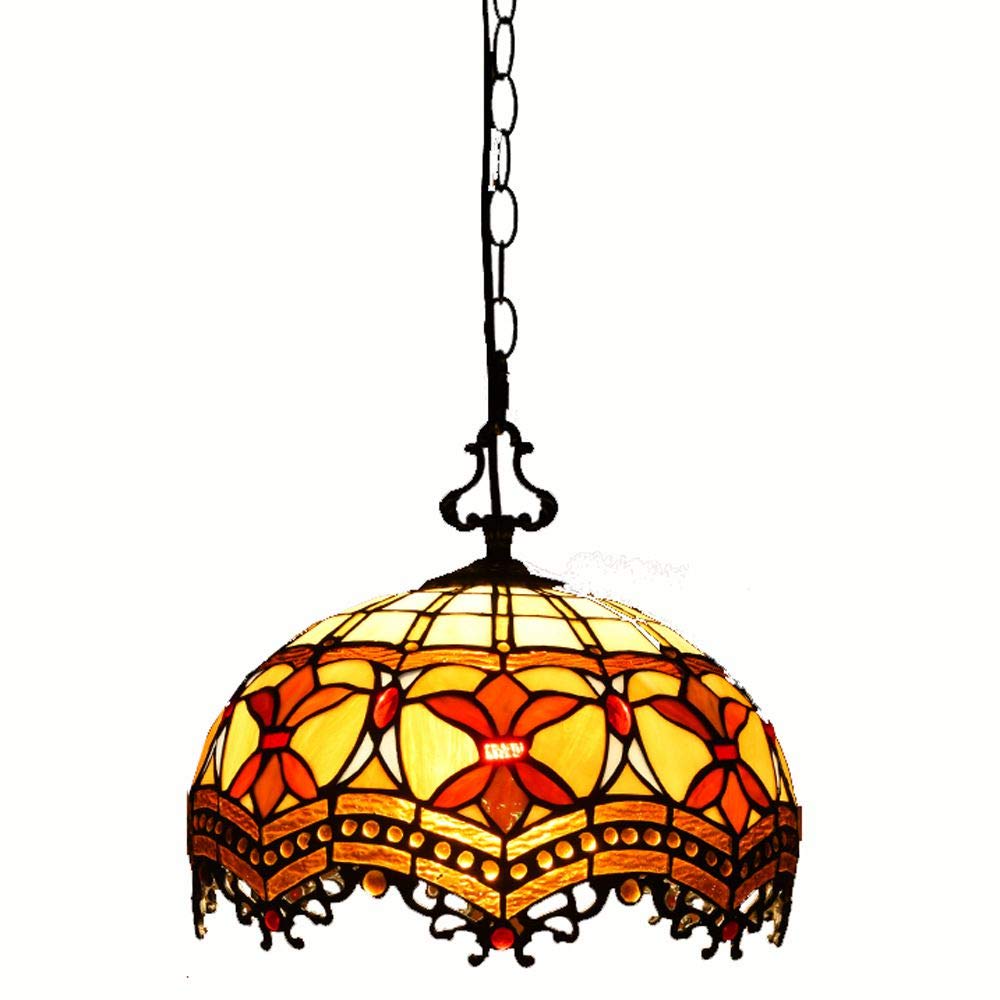 HJRegaFimu 12-inch Restaurant Heart Ceiling Pendant Lights Mediterrangcid American Country Bar Counter Lamp Elegant Dining Room Chandeliers (a)