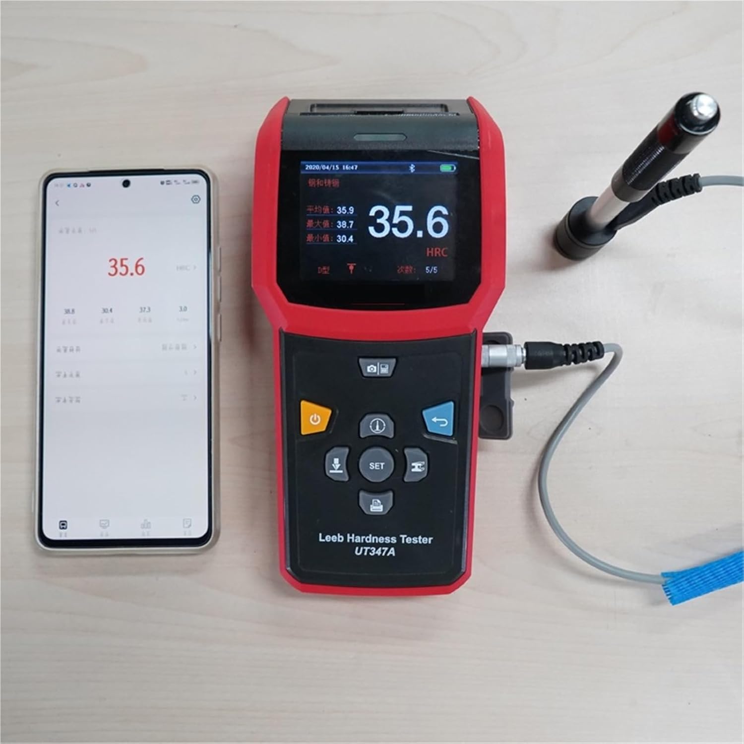 硬度計 ハンドヘルド レープ硬度計/金属材料の硬度測定/データ保存