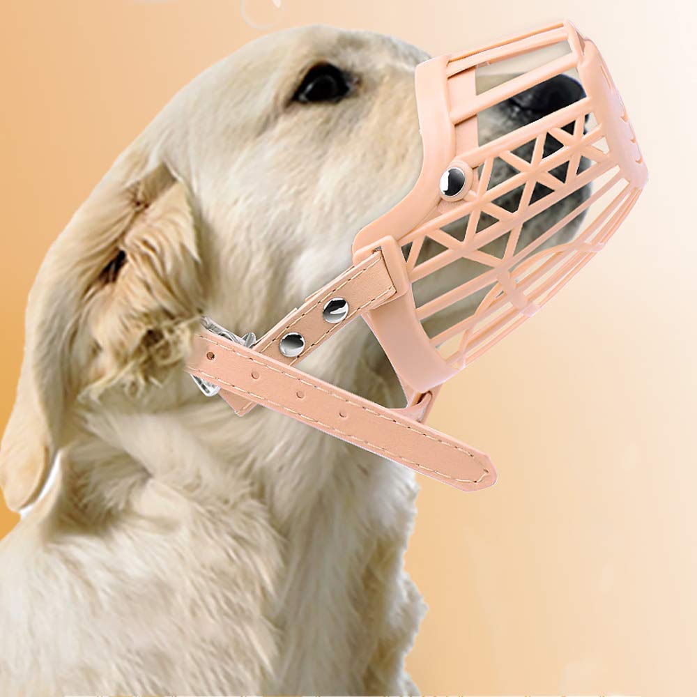 Protección contra la mordedura, Bozal for Perros, bozal de Silicona Transpirable con Correas Ajustables(XL)