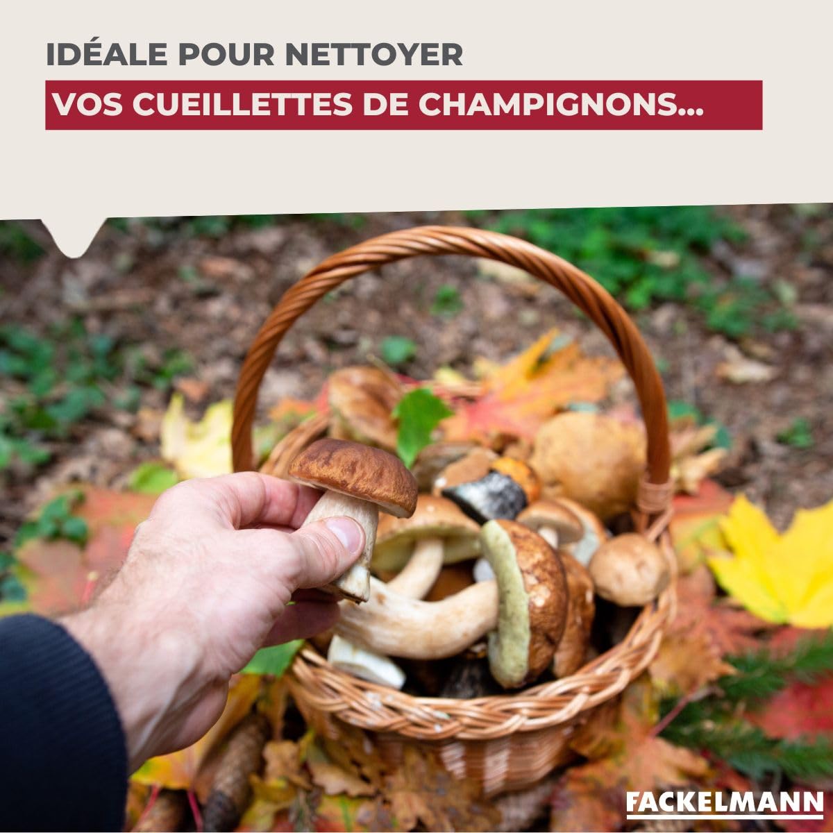 Fackelmann Brosse pour légumes en Bois 13,5 x 3,6 x 3,3 cm
