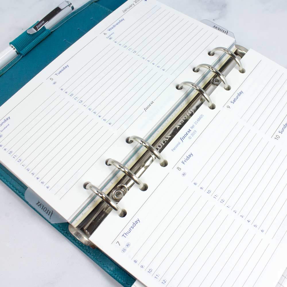 Filofax 2021, format personnel/personnel, semainier, horizontal, anglais (C68420–21) (C68420–2021).
