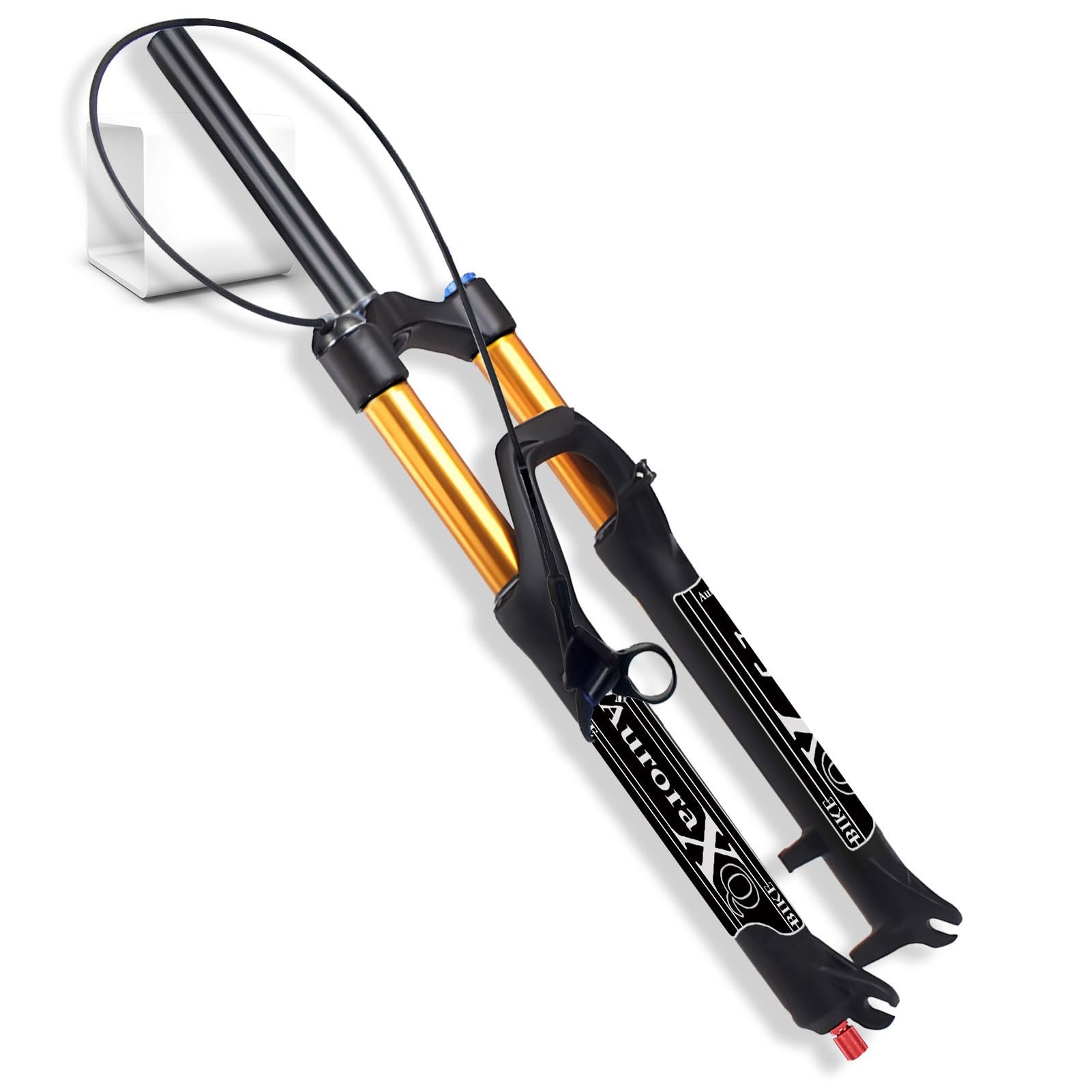 Forcella Anteriore per Mountain Bike AuroraXQ 26/27,5/29 Pollici, Dritta/conica, Freno a Disco, Lega di magnesio, Escursione 140 mm, sgancio rapido 9 mm, Forcella Ammortizzata per