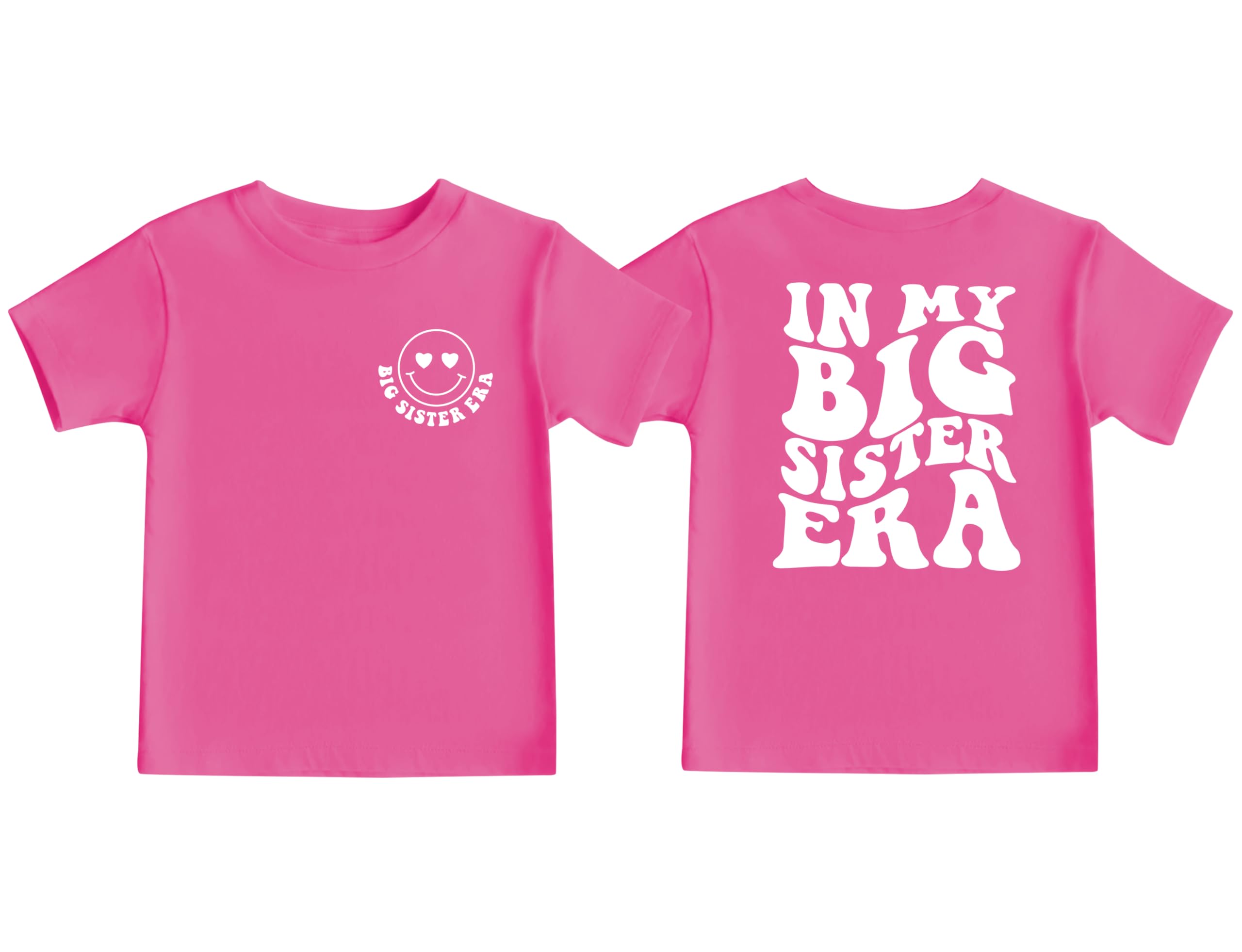 Big Sister Shirt 3t 4t 5t 6t 7t Baby Girls In My Big Sister Era T Shirts Tops Outfit - 5