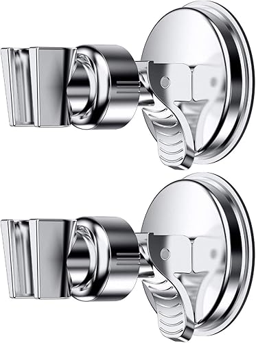 Soporte de regadera ajustable, soporte de cabezal de ducha de mano con ventosa de baño, cabezal de ducha de mano extraíble y soporte de succión