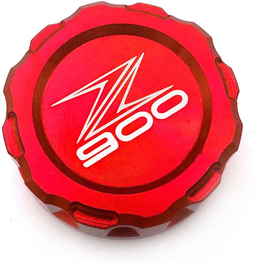 Red CNC Aluminum REAR Brake Fluid Reservoir Cap Oil Cover For Kawasaki Z900 2017