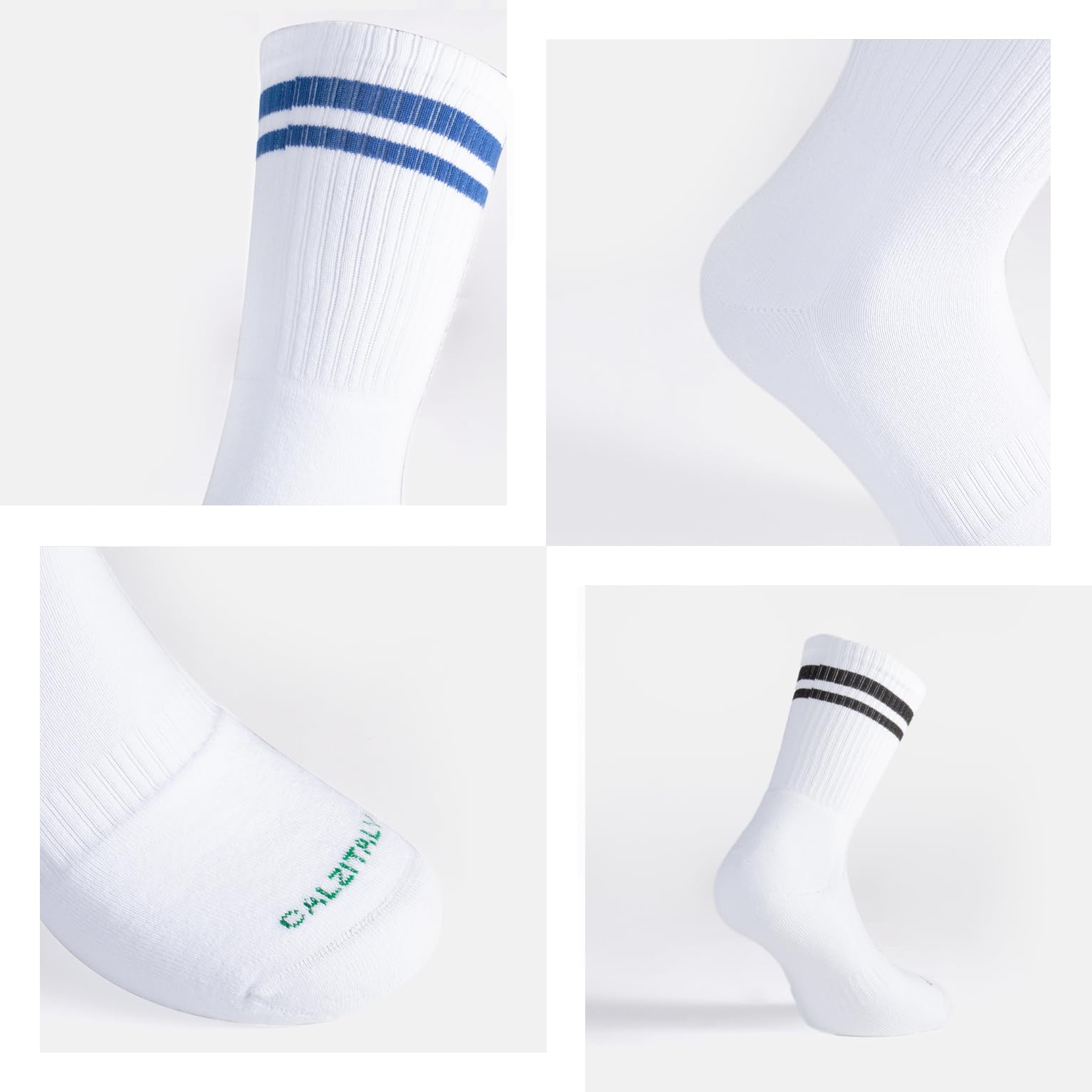 CALZITALY PACK 2-3-4 PAIA Calze Sportive Unisex, Calze tennis Padel Running Crossfit Fitness, Calze Tecniche Spugna, Calzini Cotone Antivesciche | MADE IN ITALY