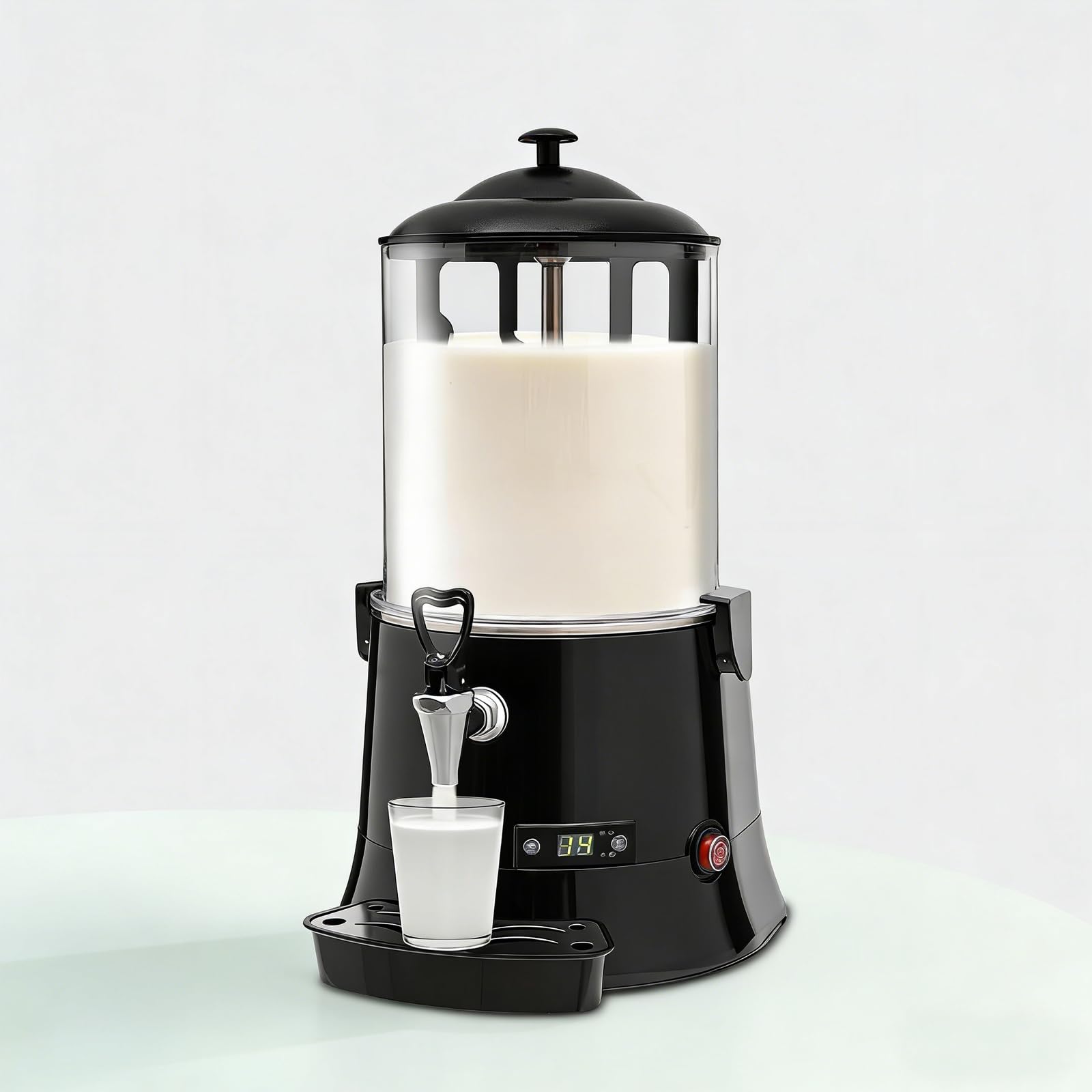 Machine à Chocolat Chaud Et Distributeur De Boissons Professionnels, Chauffe-Lait éLectrique 5l/10l, Distributeur De Chocolat Chaud 600w pour CaféS Et Restaurants,10L