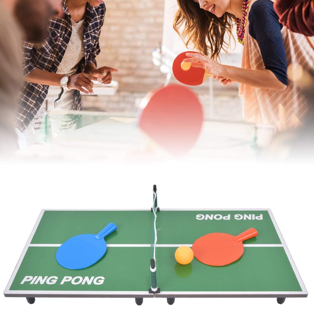 Tavolo da Pong Pieghevole Portatile, Design Stabile e Stabile delle Parti, Facile da Installare, con Materiale in Fibra di Legno di Alta qualità, per L'intrattenimento Indoor