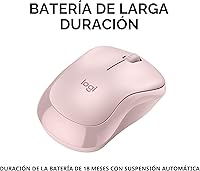 Vista 4 de Logitech M240 - Ratón Bluetooth silencioso, inalámbrico, compacto, portátil, seguimiento suave, batería de 18 meses, para Windows, macOS, ChromeOS