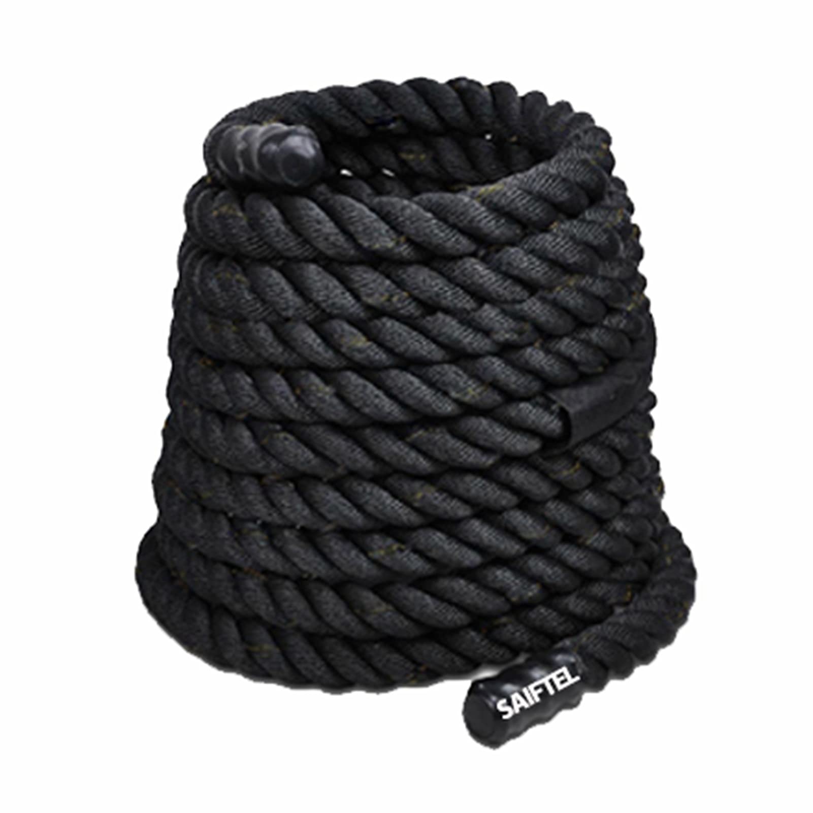 Schweres Battle Rope 9m/12m/15m, Durchmesser 25mm, mit Festanker-Kit, Verschleißfest und Langlebig, Umfassendes Körpertrainingsseil, Aerobic Übung (Size : 15m)
