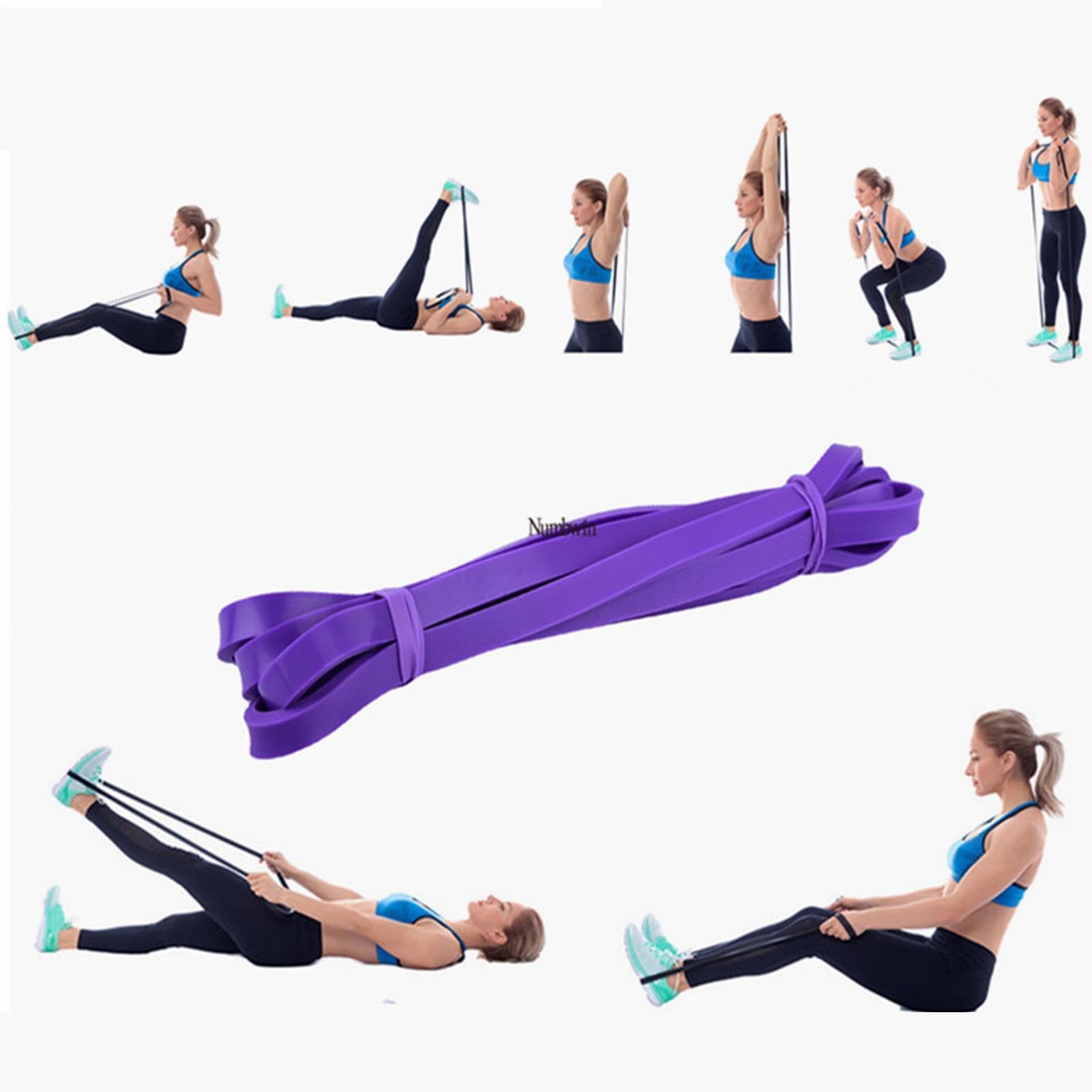 Kit yoga per principianti, tappetino per esercizi con palla da yoga, fascia di resistenza portatile, attrezzatura per esercizi per casa, palestra, pilates, stretching