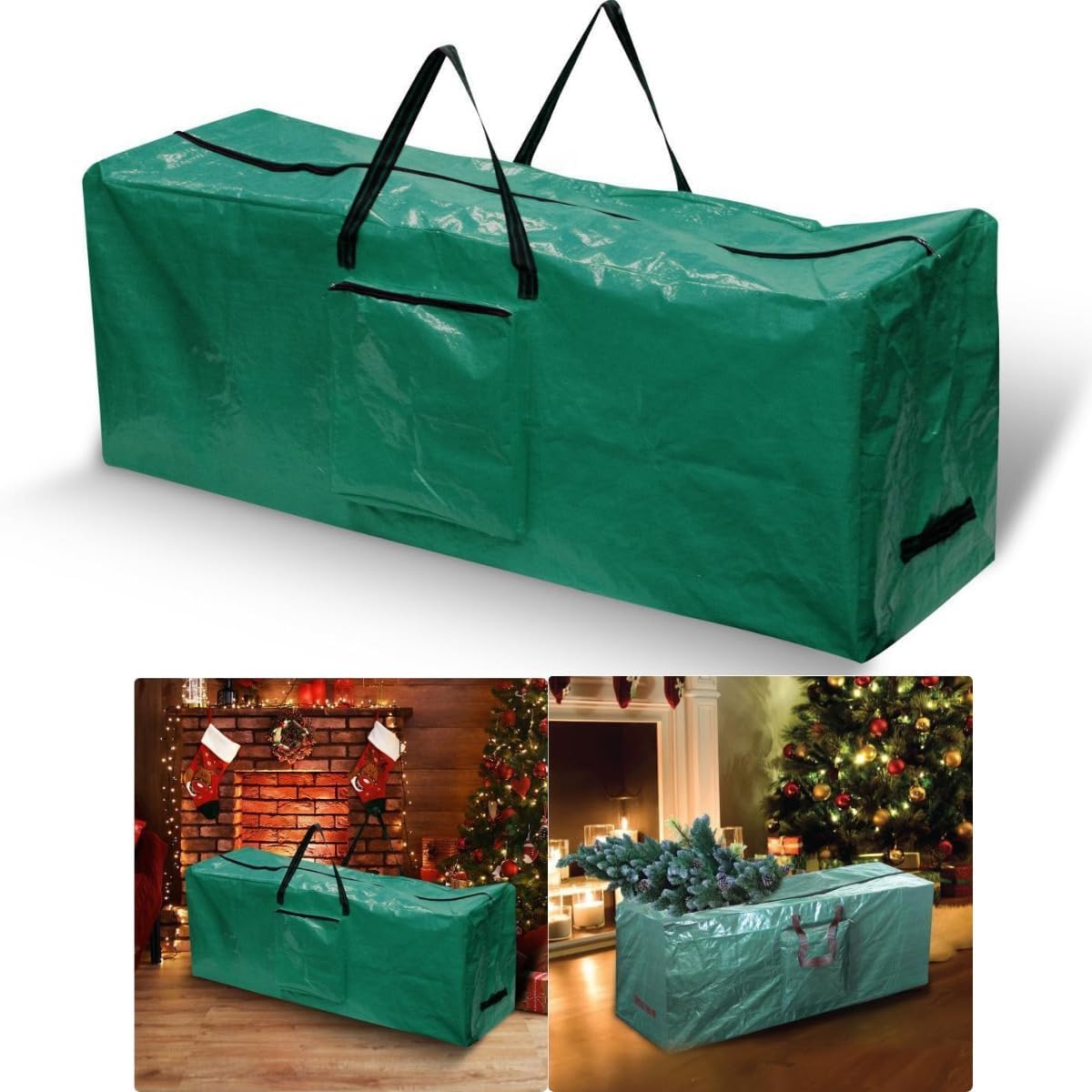Almineez Christmas Tree Storage Bag With Pocket Stores Decoration