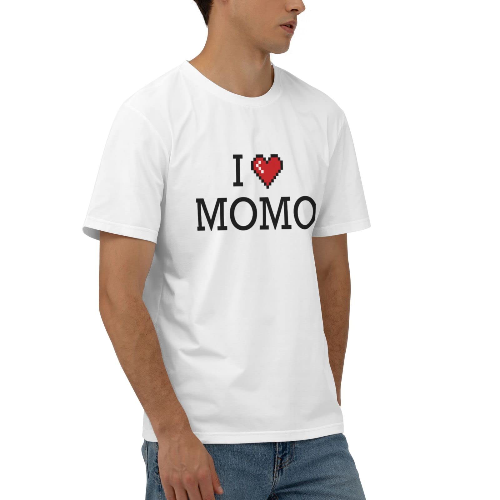 Amazon.com: Abipuir Funny Tee Shirts I Love Momo T Shirt Funny