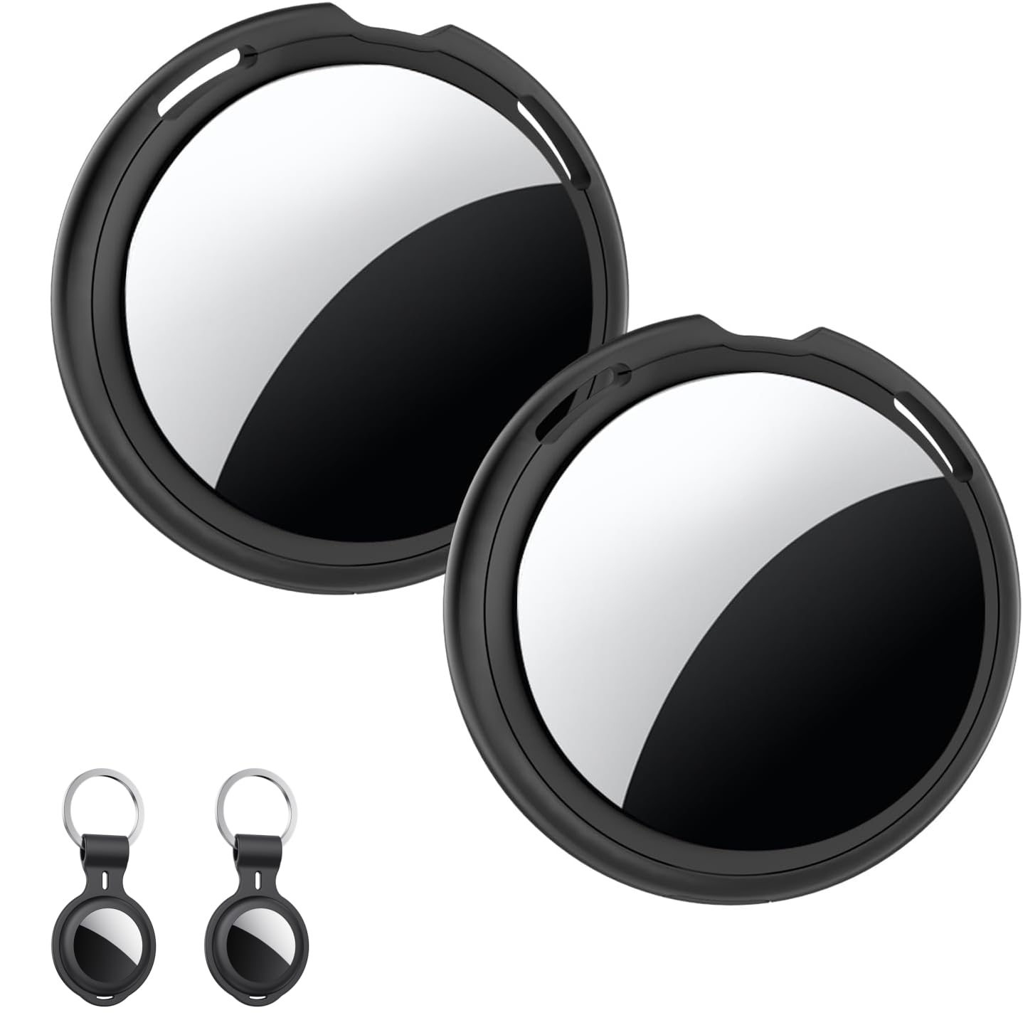 2 Pack Tracker Tag [Apple MFi Certified] Pair with Apple Find My (iOS Only) Air Bluetooth Smart Tag Key Finder Item Locator Waterproof Worldwide