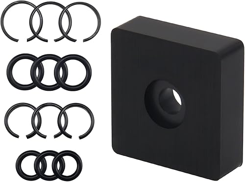 Clip de retención de impacto de 12" y 38" con junta tórica, incluye herramienta de instalación de anillo de retención de yunque para llave