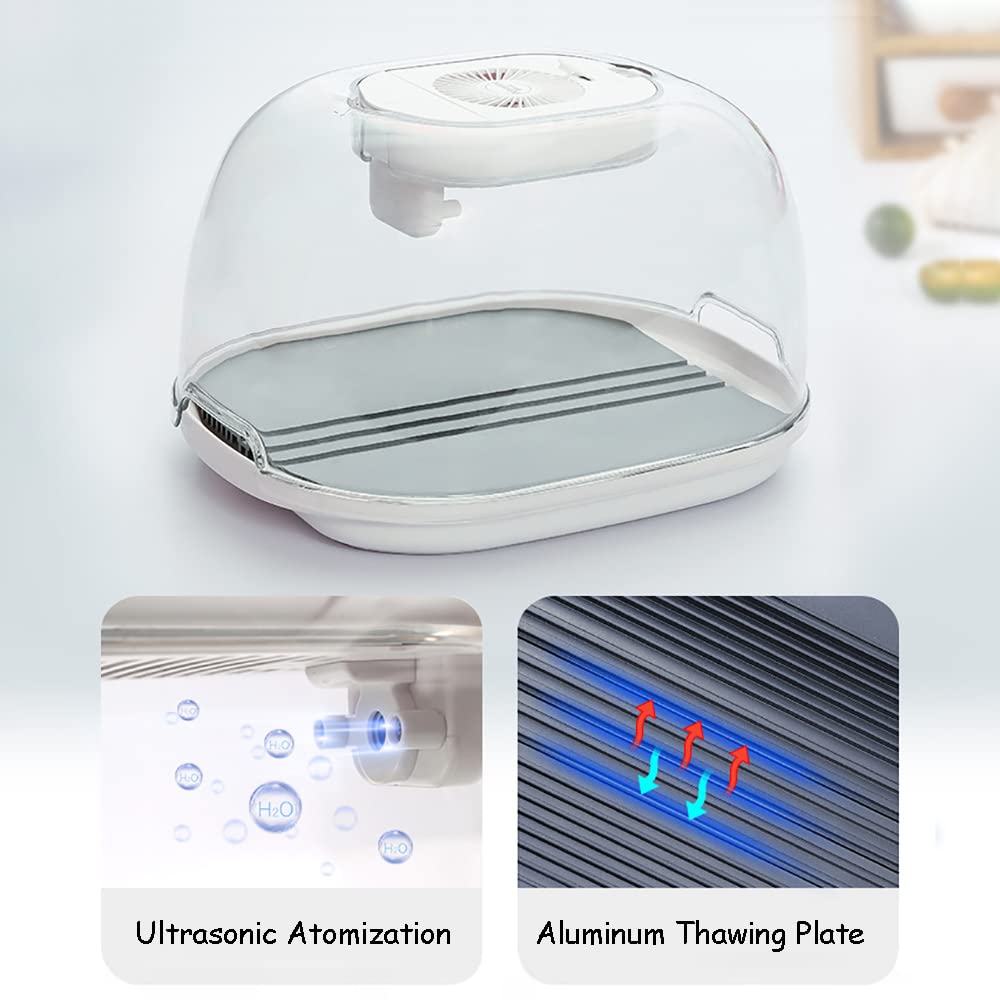 Defrosting Tray for Frozen Meat,Kitchen Thawing Board,Large Electricity Atomized Defroster Thawing Tray for Frozen Meat, Fish, Veggies