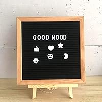 Vista 4 de Juego de letras blancas de 400 caracteres para tableros de letras de fieltro intercambiables, letras de 3/4 pulgadas con bolsa de tela de regalo que