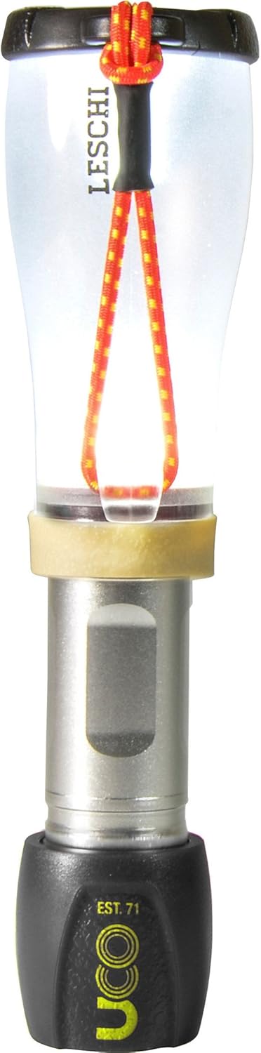UCO Leschi Lantern, 110 Lumen Camping Lantern and Battery-Powered LED Flashlight with Dimmer and Strobe
