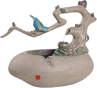 N/A Flowing Water Landscape Rockery Fountain Desktop Decoration Office Living Room Decoration (Color : A, Size