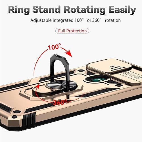Miniatura 5 de Funda para Moto G Stylus 5G 2021Motorola G Stylus 5G 2021 XT2131 con protector de pantalla de vidrio templado y funda para cámara deslizante, funda