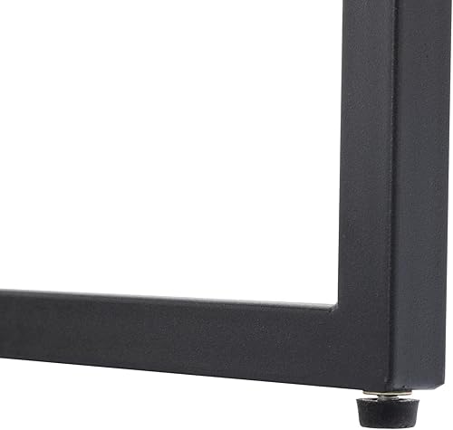 Miniatura 8 de VESCASA Juego de 2 sillas de comedor tapizadas de lino con brazos, modernas sillas de cocina acolchadas de mediados de siglo con marco de metal