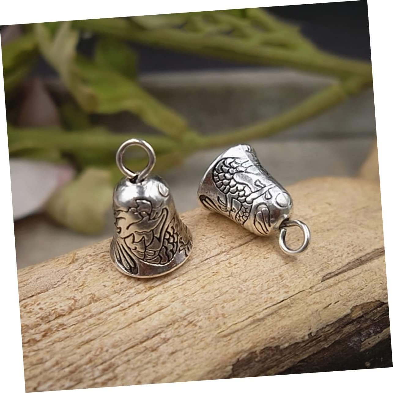 HAPINARY 50pcs Vintage Bells for DIY Crafts Hanging Bell Charms for Wind Chimes Rattle Ornaments Alloy Material for Holiday Decor and Gift Making