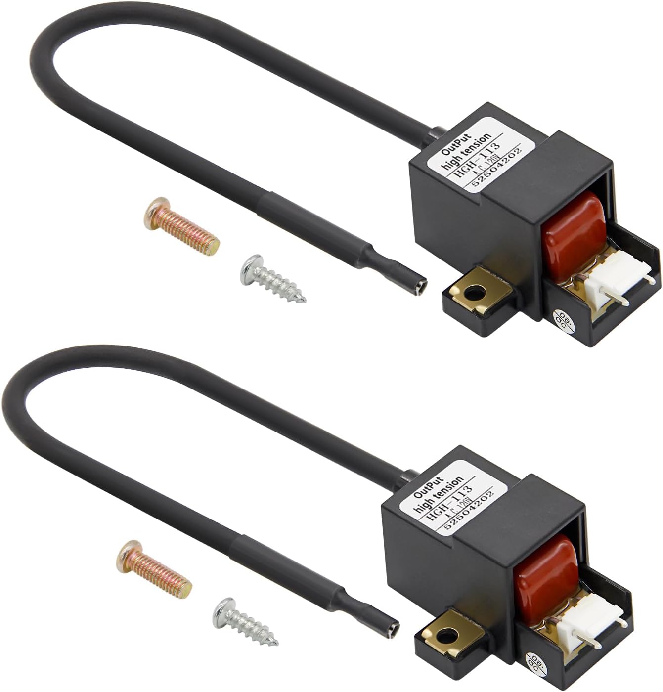 RTG20235C RTG20235BC Tankless Gas Water Heater Ignitor Coil, 120V Ignition Transformer Assembly Replacement for Rheem Richmond Ruud, Replaces PLM-112 (2/Pack)