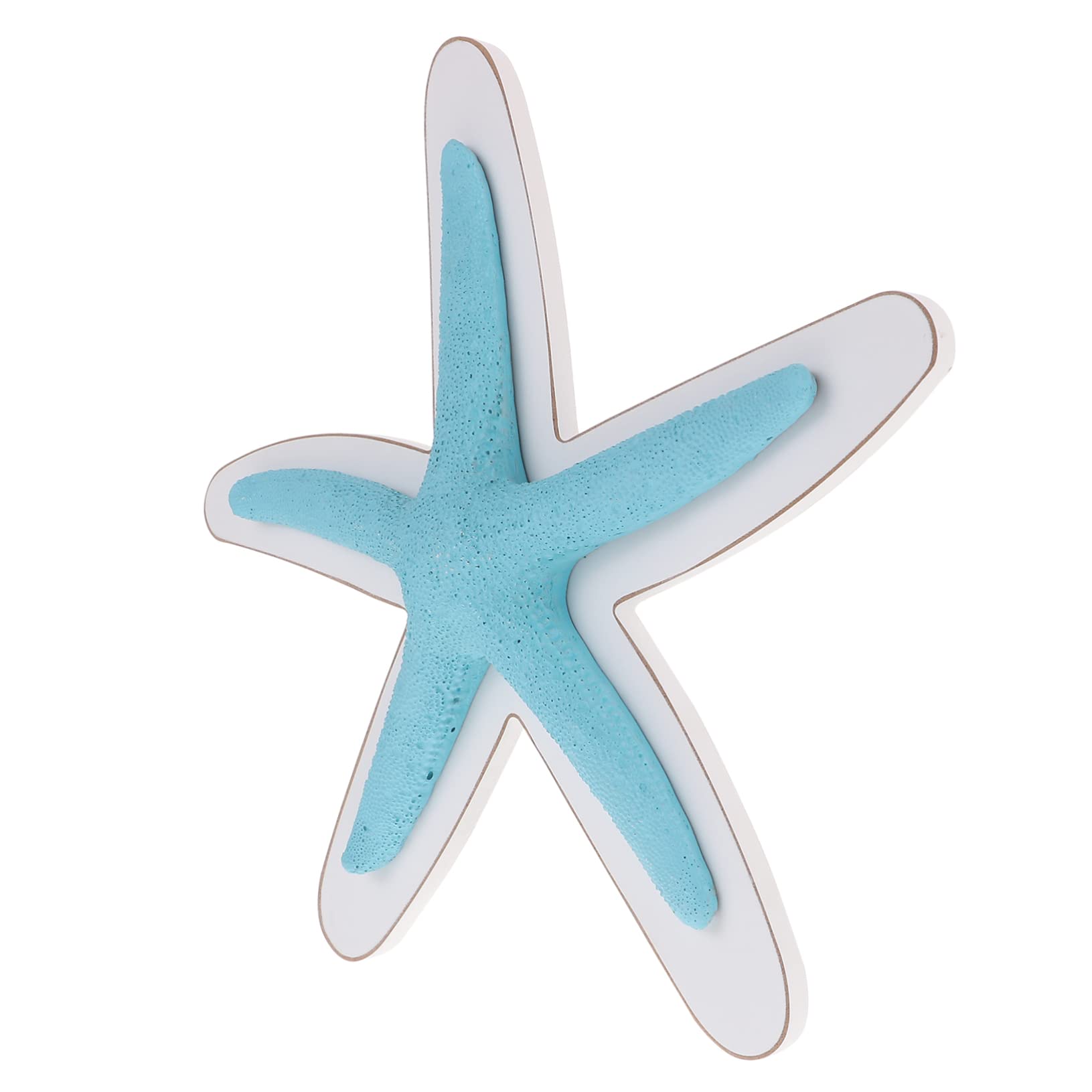 QUMIIRITY Colgante De Estrella De Mar Decoraciones De La Casa Para Decoración Artificial Decoración Aire Libre Escultura De Pared De Estrellas De Mar Náutico Decoración Playa Blue Resina