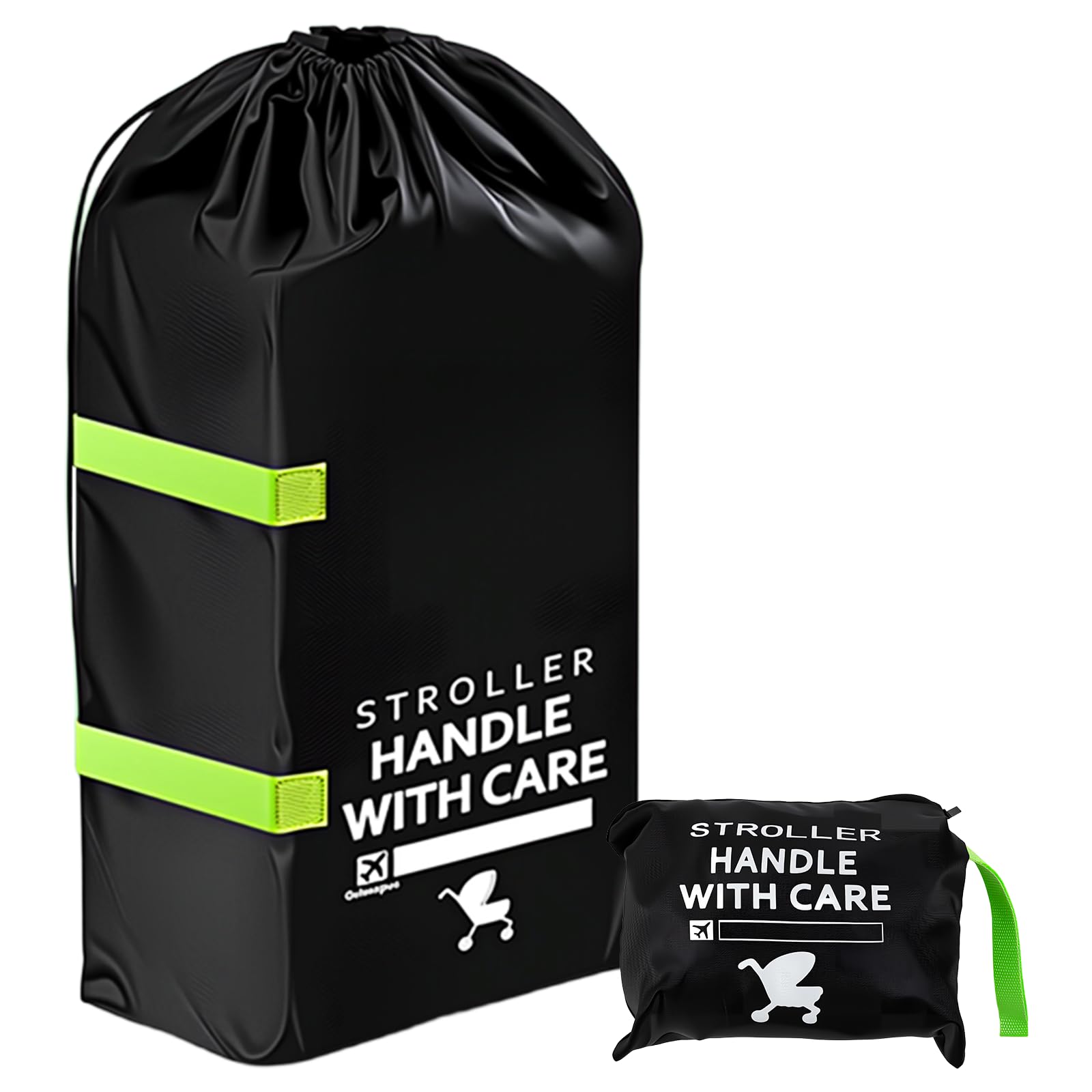 Borsa da Viaggio Trasporto Passeggino,Borsa da Viaggio Carrozzina,Sacca Passeggino Aereo per Outdoor Gate Check e Conservazione, Nero 120 x 60 x 38cm