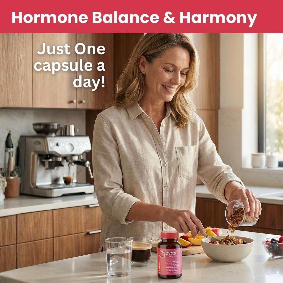 Vitex Chasteberry Supplement for Women – Non-Hormonal Menopause Support with Ashwagandha, Maca & Rhodiola – Hot Flashes, Night Sweats & Mood Support – Vegan, 60 Days Supply - Image 3