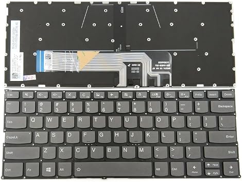 Replacement Backlit Keyboard For Lenovo Ideapad 530S-14ARR 530S-14IKB 530S-15IKB C340-14 C340-14API C340-14IML FLEX-14API FLEX-14IML FLEX-14IWL S530-13IML S530-13IWL S740-14IIL Laptop US Black