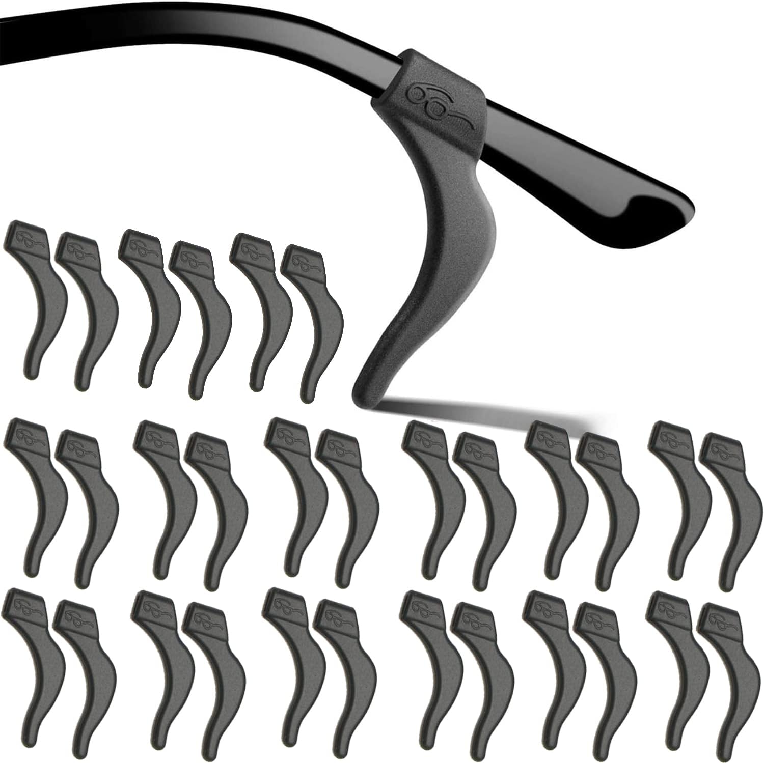 MOLDERP Eyeglass Ear Grips - 21 Pairs Glasses Anti-Slip, Comfortable Silicone...