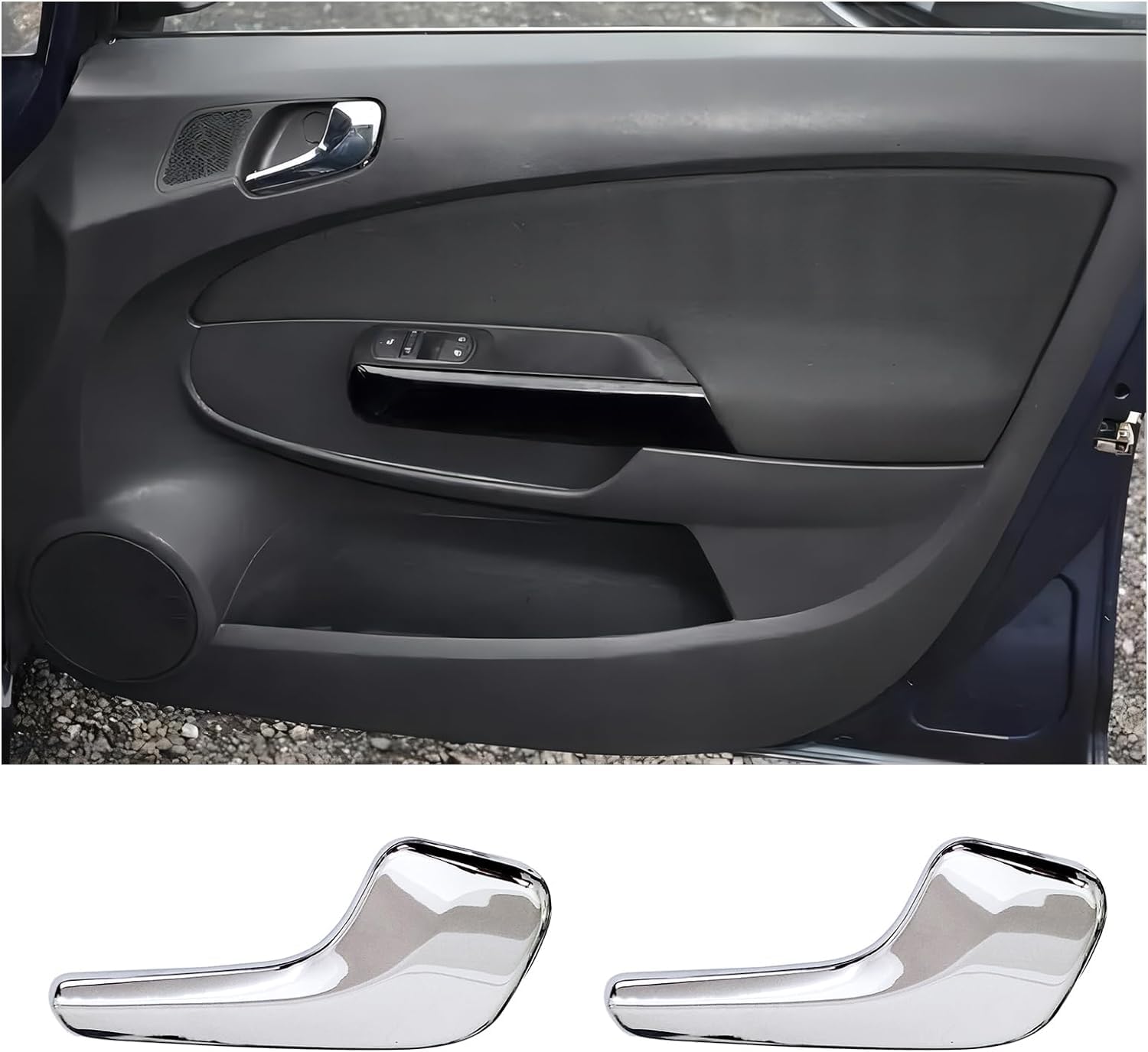 deurgrepen 13297814 13297813 Links Of Rechts Deuren Interieur Deurklink Voor Opel Voor Corsa D 2006-2014 Auto Interieur Deurklink (Kleur : Driver Left