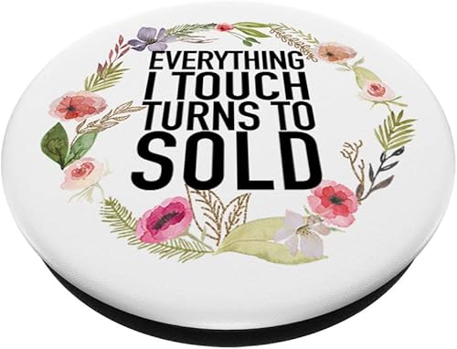 Miniatura 2 de Todo lo que toco se convierte en la venta  Eslogan de agente inmobiliario  PopSockets Grip y soporte para teléfonos y tabletas