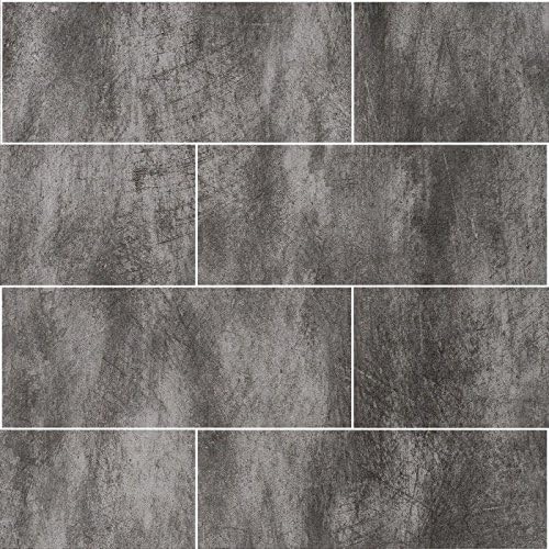 Dumalock 2 tile Stone Light Concrete Bathroom Wall Cladding PVC Panels Tile Effect 120cm x 25cm (8 pieces)