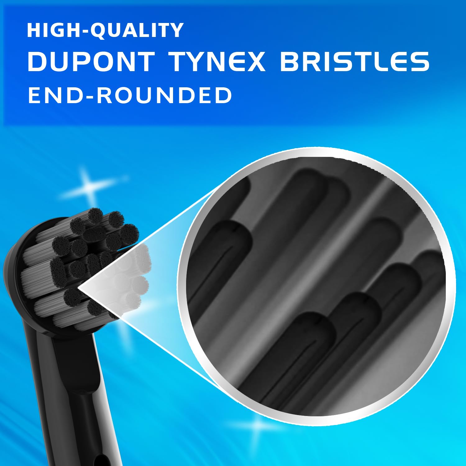 Cabezales de repuesto de carbón de bambú para cepillos de dientes eléctricos Oral-B Braun, 8 unidades, negro, cerdas de bambú con infusión de carbón para mangos Oral B 3756 3757 3744 3765 3709 4729