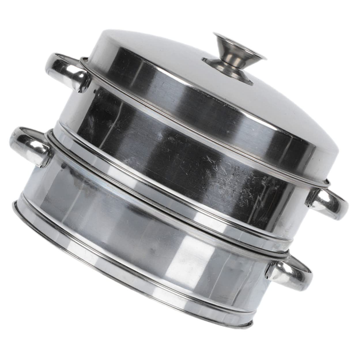 ULTECHNOVO Vaporera Inoxidable para Cocinar al Vapor Rejilla de 3 Niveles Multifuncional para Verduras Dim Sum y Pescado Utensilio de Cocina Práctico y Conveniente
