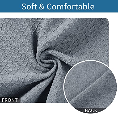 Smiry Seat Covers For Dining Room Chairs Stretch Jacquard Dining Room Chair Seat Covers Set Of 4, Grey #TOP2