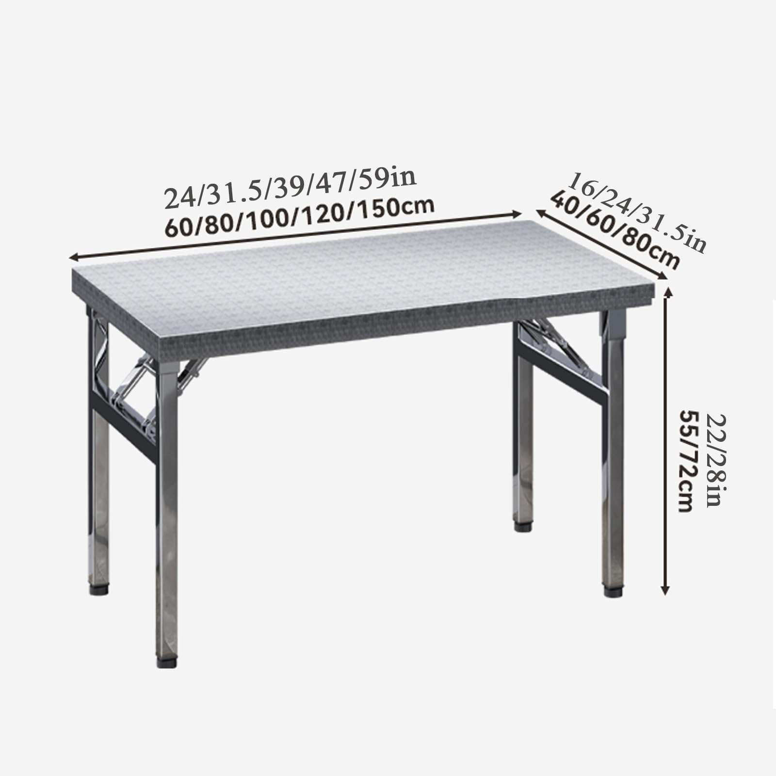 Amazon.com: MZQMK Folding Prep Table, Stainless Steel Folding