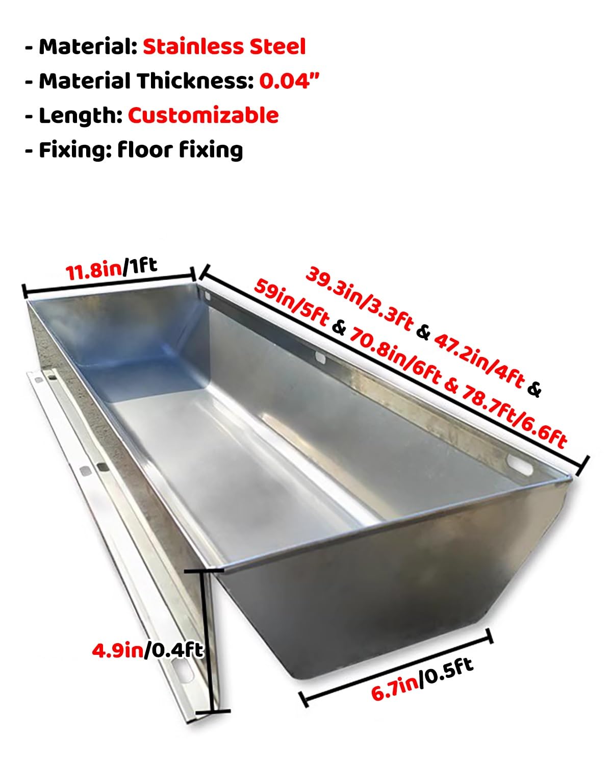 Mangiatoia per suini, mangiatoia per suini Resistente per Uso Esterno - mangiatoia Automatica per Bestiame da 1,5 m, mangiatoia per suinetti e abbeveratoi per pollame Facili da Pulire, soluz