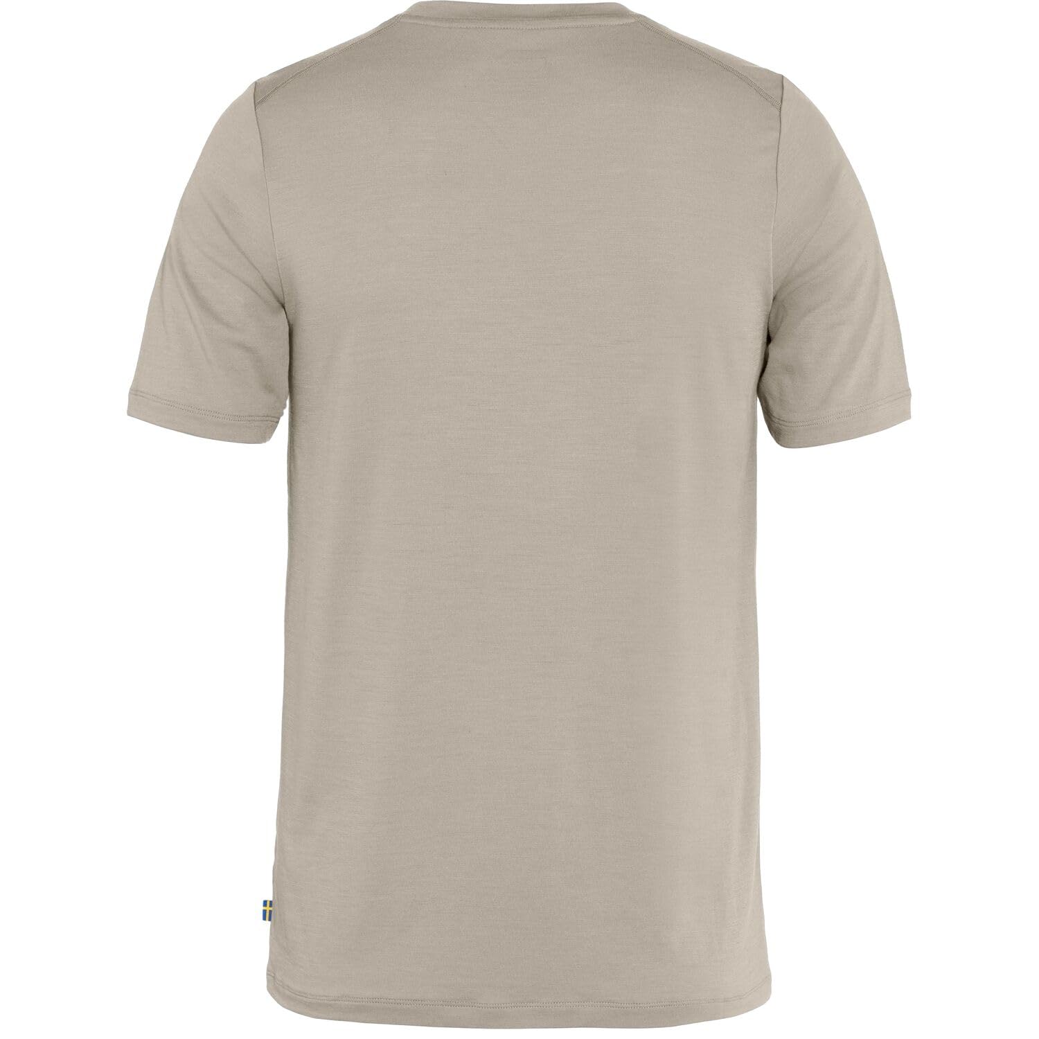 Fjällräven Męska koszulka Abisko Wool Logo SS, Light Fossil, XXL, Light Fossil, XXL