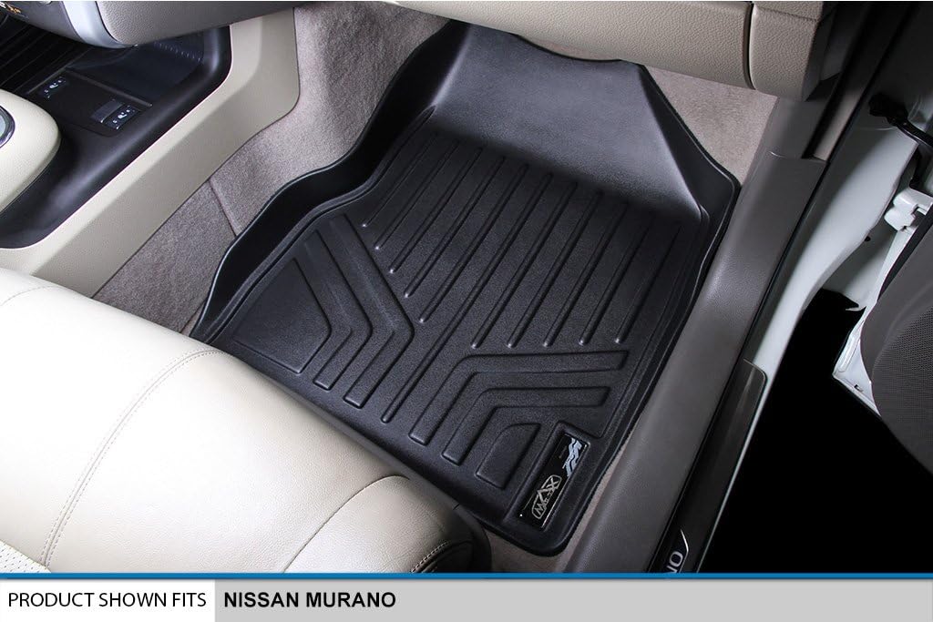 SMARTLINER Custom Fit Floor Mats 2 Row Liner Set for 2009-2014 Nissan Murano